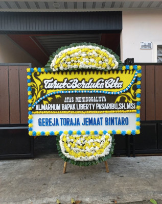 Papan Bunga Duka di Torgamba
